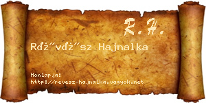 Révész Hajnalka névjegykártya